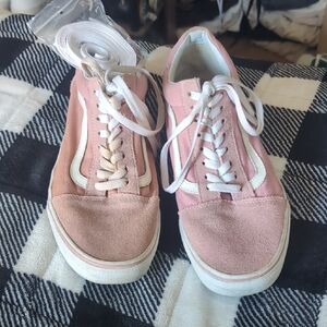 Men's Pink Suede Vans sneakers, Size 12